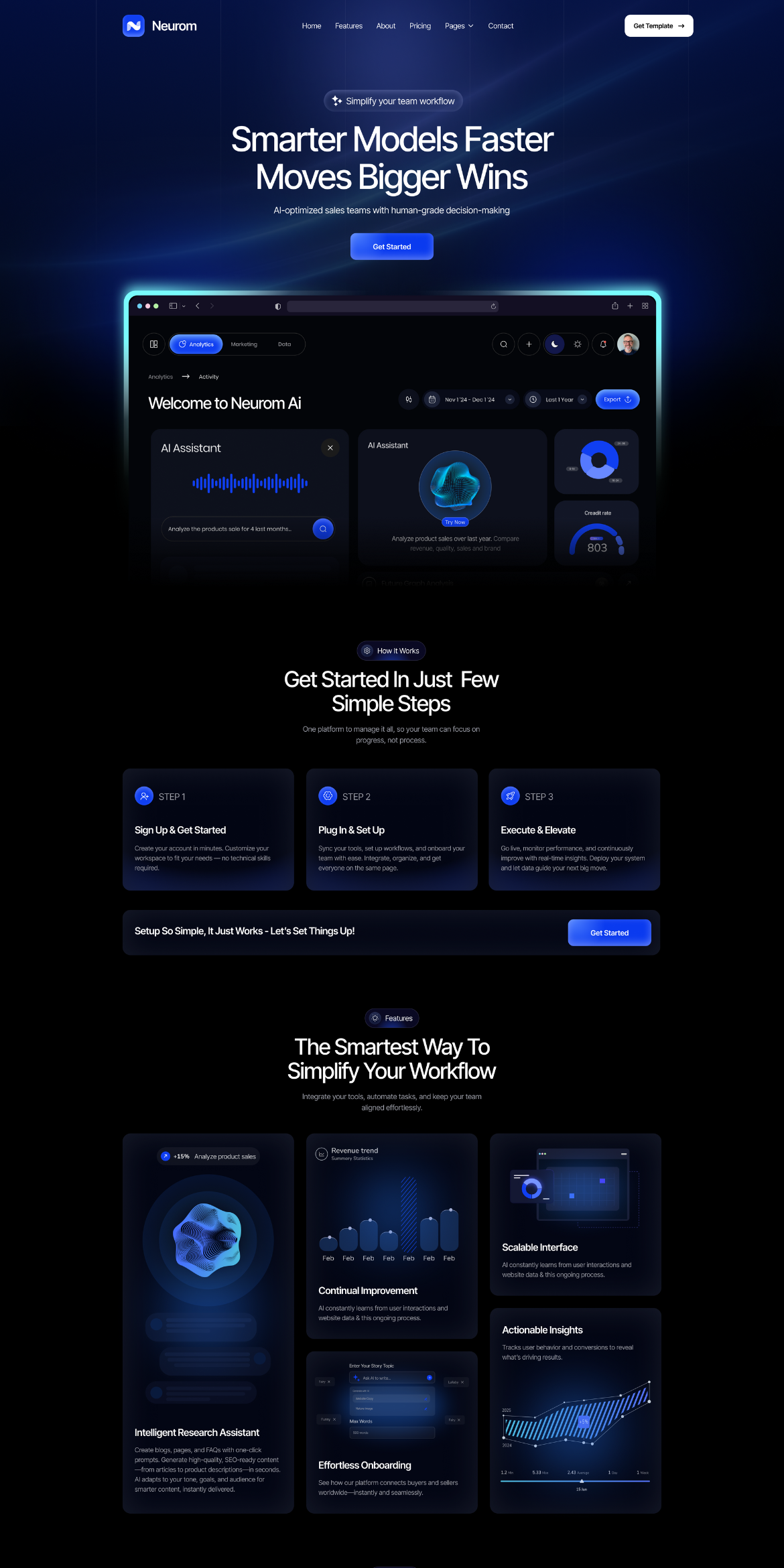 Modern Technology & AI Webflow Template