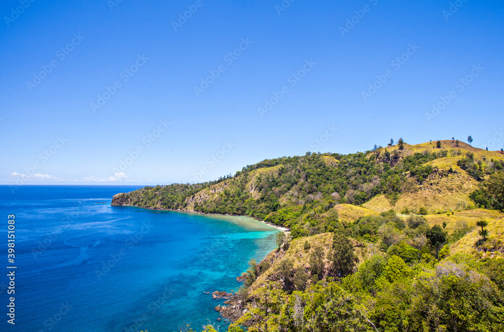 Pantai Likupang dari Bukit Pulisan