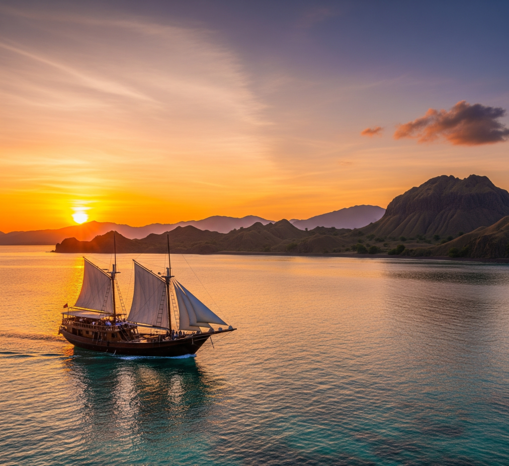 Kapal Phinisi di Labuan Bajo