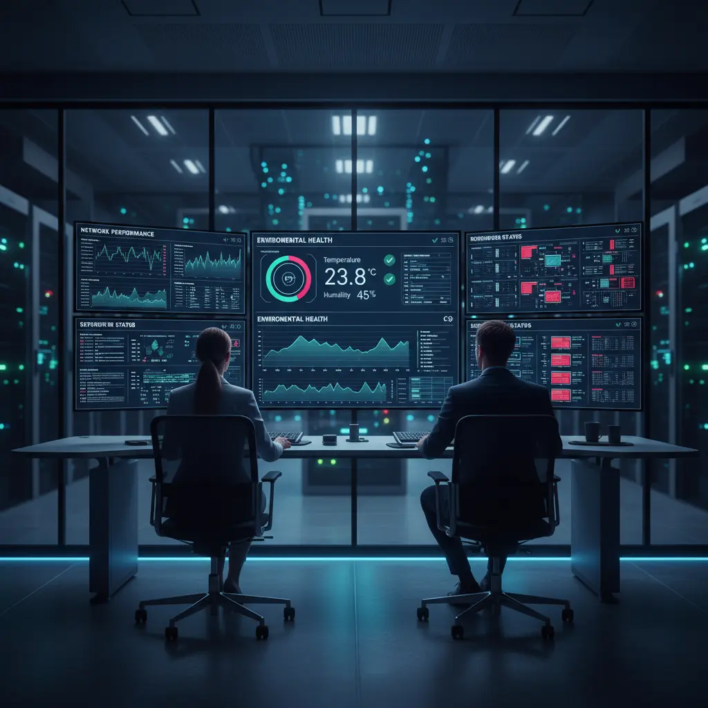 Dashboard monitoring pusat data modern 2026