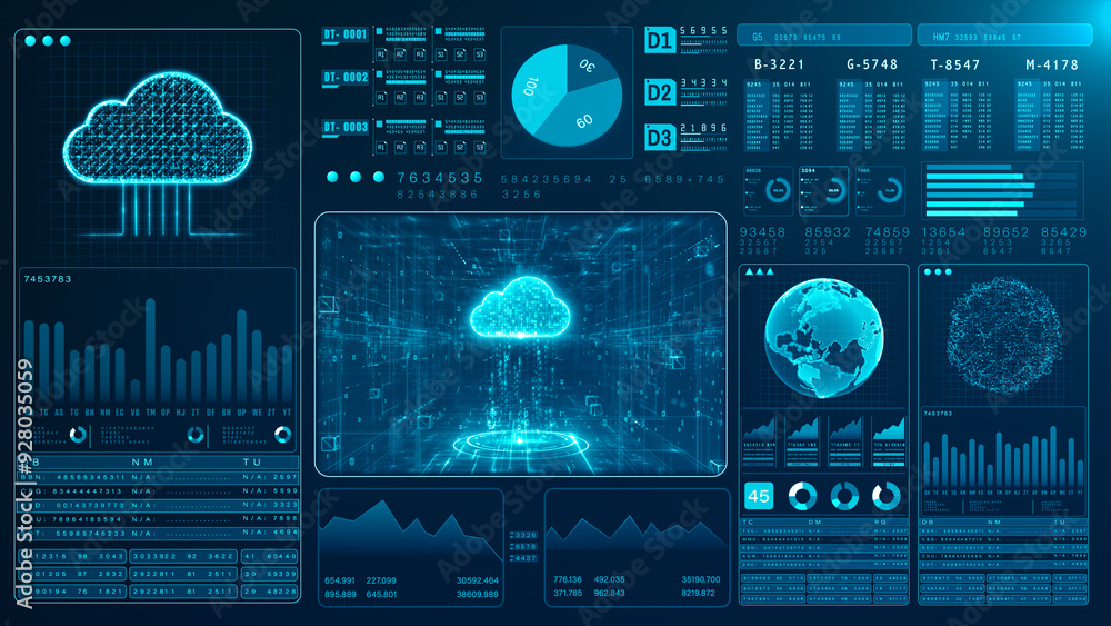 Digital dashboard data visualization