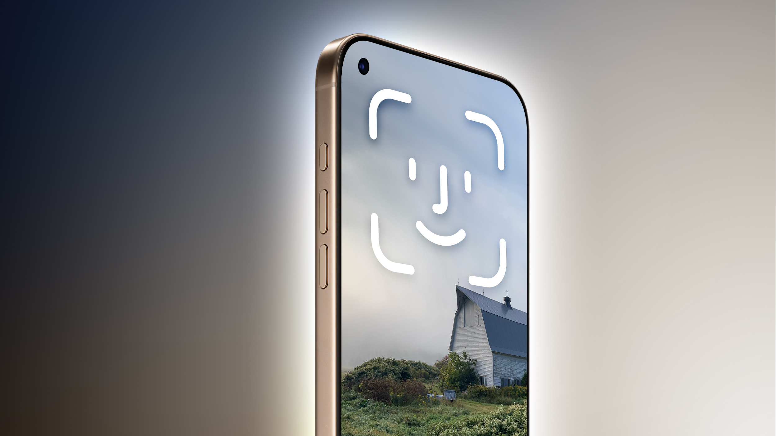 Konsep iPhone 18 Pro dengan Face ID di bawah layar
